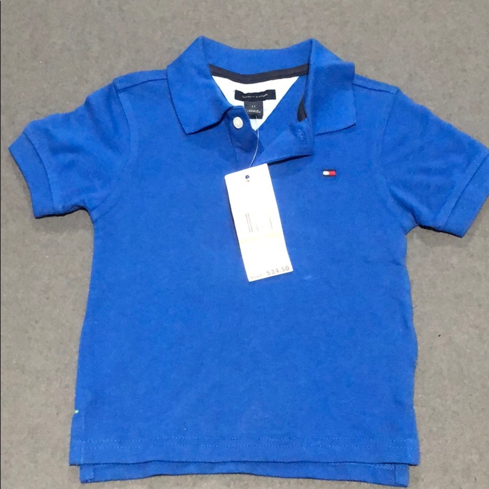 Royal blue boys Tommy Hilfiger Poli